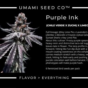 Umami Seeds - Purple Ink
